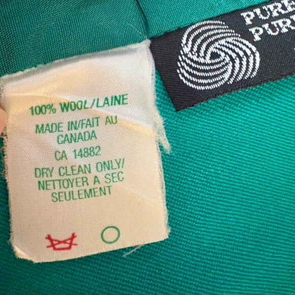 Vintage Teal Green 90s Power Skirt Suit - Picture 13 of 15